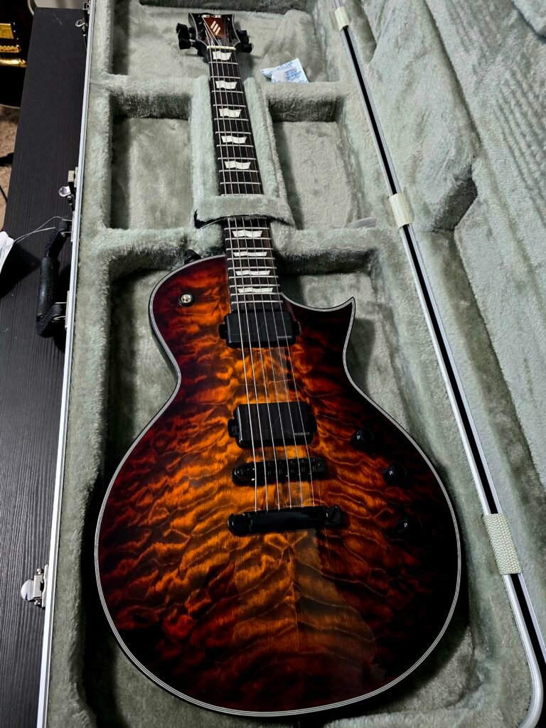 ESP E-II Eclipse Tiger Eye Sunburst photo 1